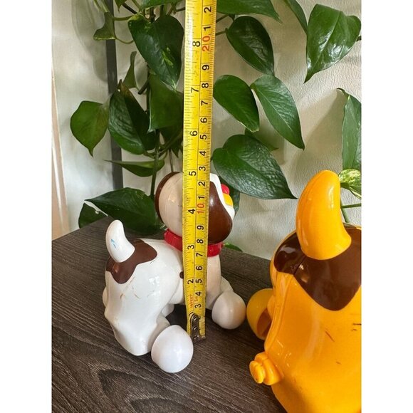 Vintage Plastic Pull Toy Dogs – Set of 2 - Picture 12 of 12